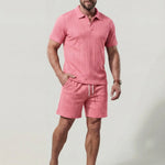 KZZ Retro Polo Shirt + Loose-fitting Shorts