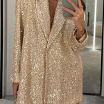 Sequined Suit Jacket And Trousers Set