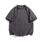Retro Button-down Short-sleeved Shirt