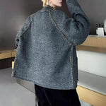 V-neck Loose-fitting Knitted Cardigan
