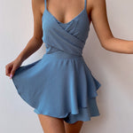 Stylish Solid-Color Zippered Jumpsuit with Spaghetti Straps