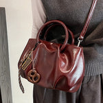 Lightweight crossbody handbag pleated cloud bag