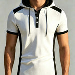 KZZ Waffle-Knit Short-Sleeve Top