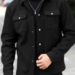 KZZ Men's Simple Jacket Coat, Fashion Casual Design
