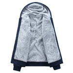 KZZ Men's Winter Thick Warm Hooded Sweater & Pants Set