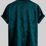KZZ Men's Embroidered Short-Sleeve Shirt