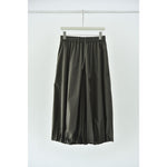 Women's Japanese Lightweight Pleated Hem Cropped Wide-leg Pants