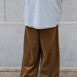 Loose Drawstring Corduroy Trousers