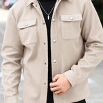 KZZ Men's Simple Jacket Coat, Fashion Casual Design