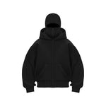 KZZ Jacket Zip Up Fashion Double Layer Hoodie Hip Hop Outerwear Jacket
