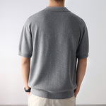 KZZ Short-Sleeve Summer Casual Pullover Polo Shirt