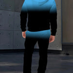 KZZ Men's Suit with 3D Print and Hood