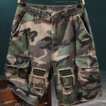 KZZ Men's Camouflage Cargo Shorts