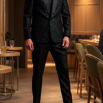 KZZ Men's Glitter Suit