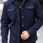 KZZ Men's Simple Jacket Coat, Fashion Casual Design
