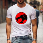 KZZ Anime Raiden 3D Printed T-Shirt Streetwear for Men