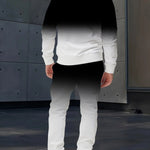 KZZ Men's Suit with 3D Print and Hood