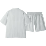 KZZ Men's Textured Knit Two-Piece Set