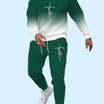 KZZ Men's casual  spring and autumn sports suit