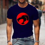 KZZ Anime Raiden 3D Printed T-Shirt Streetwear for Men