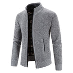 KZZ Men's Winter Jacket Pocket Zipper Mock Neck  Jacket