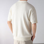 KZZ Short-Sleeve Summer Casual Pullover Polo Shirt