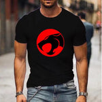 KZZ Anime Raiden 3D Printed T-Shirt Streetwear for Men