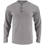 KZZ Men's Cotton Waffle-Knit Thermal  Shirt Long Sleeve Breathable Fashion Casual Pullover