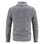 KZZ Men's Winter Jacket Pocket Zipper Mock Neck  Jacket