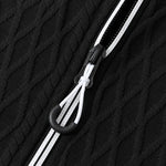 KZZ Men's cable knit half-zip loose hoodie