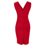 Maud™ | Elegant Dress with V-Neck and Slit
