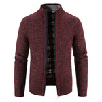 KZZ Men's Winter Jacket Pocket Zipper Mock Neck  Jacket