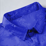 KZZ Men's Embroidered Short-Sleeve Shirt