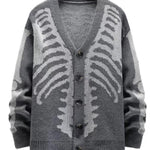 KZZ Men's Printed Button-Front Knit Top