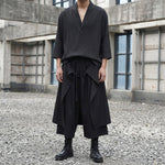 Vintage Ice Silk Loose Zen Clothes Half Sleeve T-shirt