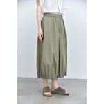 Women's Japanese Lightweight Pleated Hem Cropped Wide-leg Pants