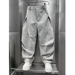 Loose-fitting Wide-leg Curved Pants