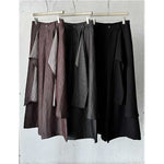 Irregular Slanted Placket Shirt and Trousers Two-piece set