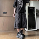 American Casual Loose Wide-leg Workwear Cropped Trousers