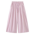 Women's Drawstring Elastic-waist Loose Casual Pants