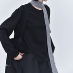 Women's Wavy Hem Casual Round Neck Shirt