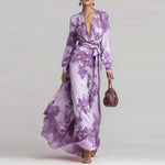 Aurora Sinclair | Floral Chiffon Maxi Dress For Women