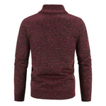 KZZ Men's Winter Jacket Pocket Zipper Mock Neck  Jacket