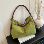 Vintage high-end suede multifunctional shoulder crossbody bag