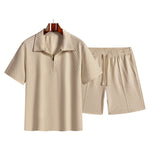 KZZ  Men's 3D Polo Shirt Set