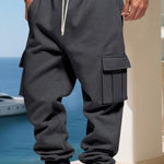KZZ Men's Loose Fit Fleece Lined Cargo Pants