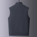 KZZ Men's Winter Outdoor Fleece Vest Sleeveless Jacket Thickly Padded Lined