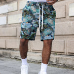 KZZ Retro floral brocade shorts