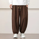 Corduroy Side Pocket Loose Wide-leg Casual Pants