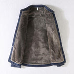 Plush Thick Denim Long Sleeve Shirt